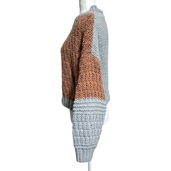 Universal Thread Multicolor Chunky Knit Cropped Sweater XL Slouchy Womens Pullov - Picture 4 of 11